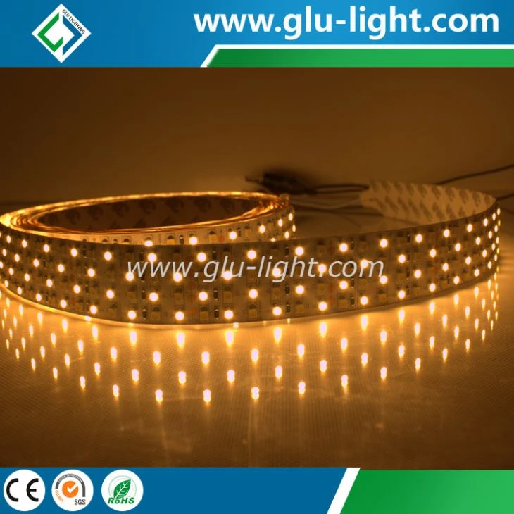 Shenzhen factory top quality high power epistar 480leds/m bi color 3528 4 row LED strip